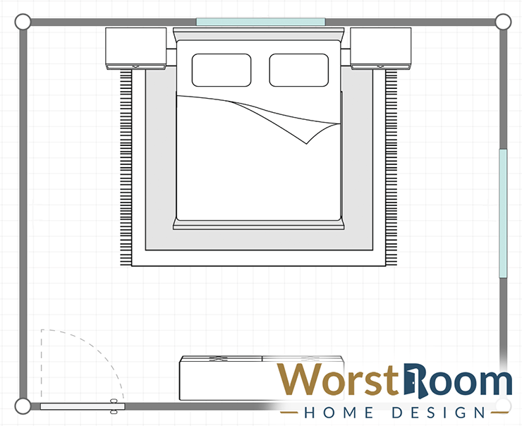 bedroom feng shui layout #1