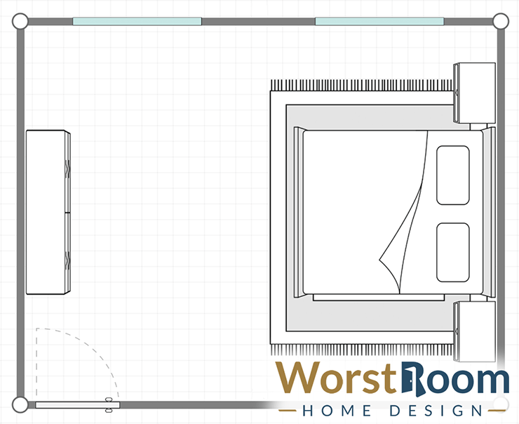 bedroom feng shui layout #2