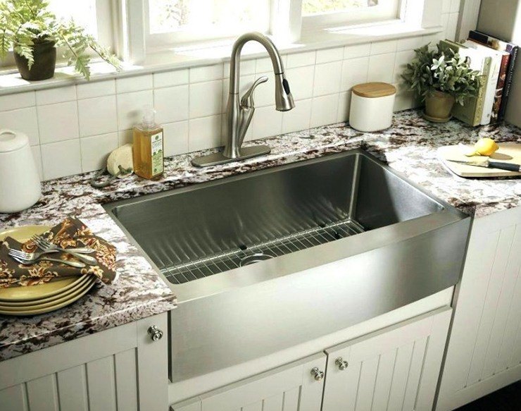 huge single steel kitchen sink