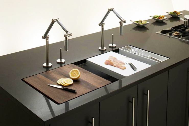 modular and removable cooking kitchen sink