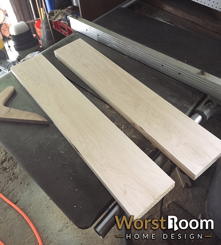 making a cutting board