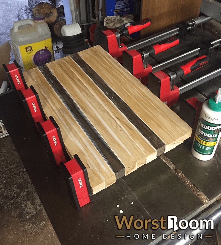 glue up the cutting board