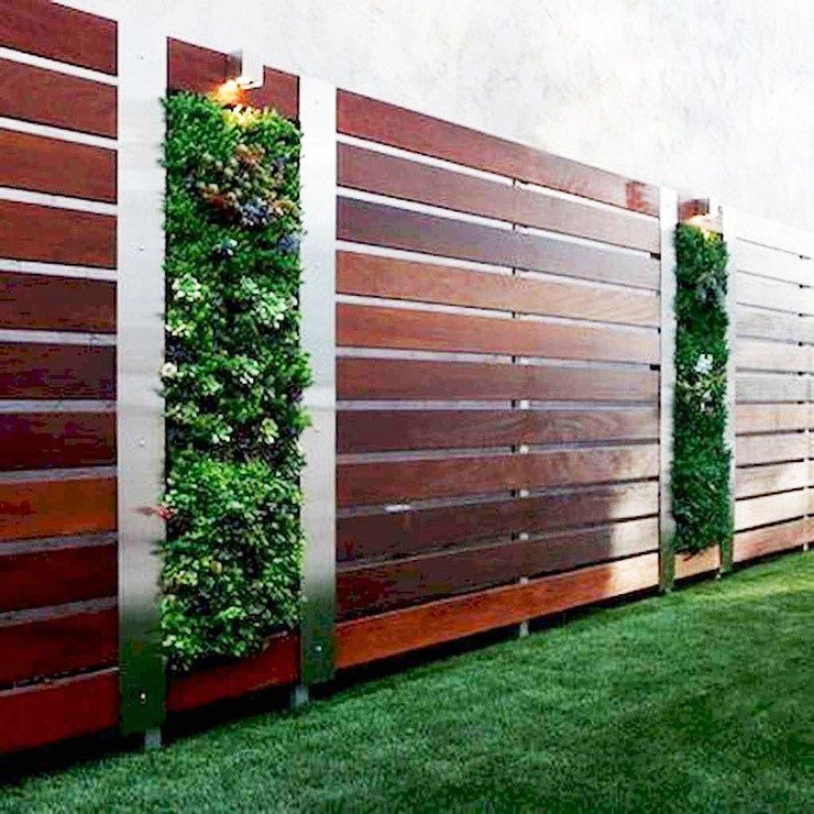 Horziontal Slat Decorative Rail Fence