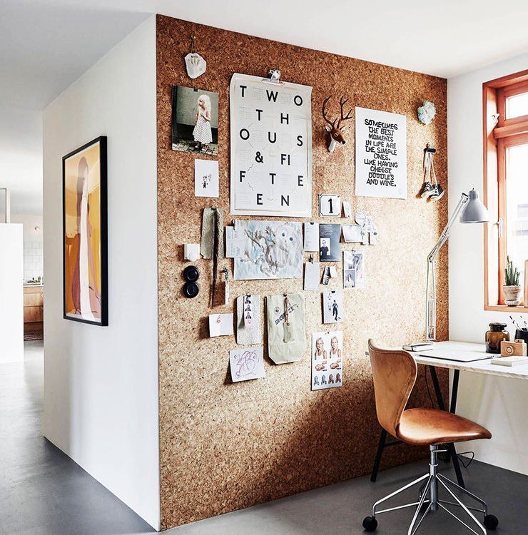 cork board wall