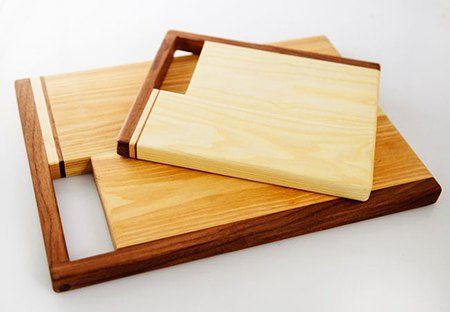 cutting boards with handles built in