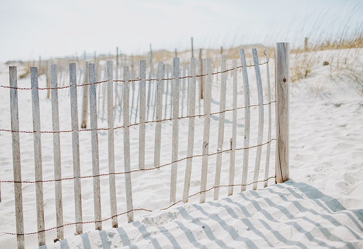 simple wire fence with wood posts