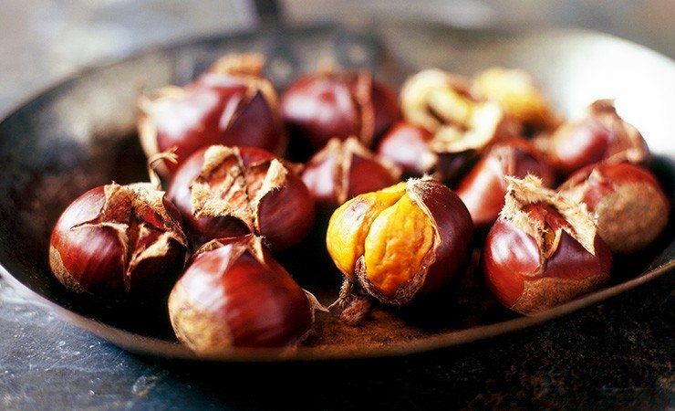 Chestnuts naturally repel spiders