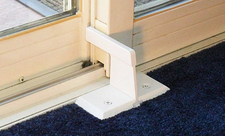 How To Secure A Sliding Glass Door, Safety Latch For Sliding Glass Doors