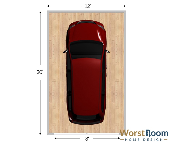 Single Car Garage Dimensions 