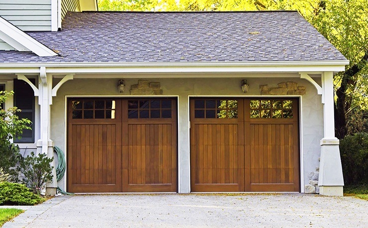 Standard Garage Size Diagrams, How Wide Is A 2 1 Car Garage Door