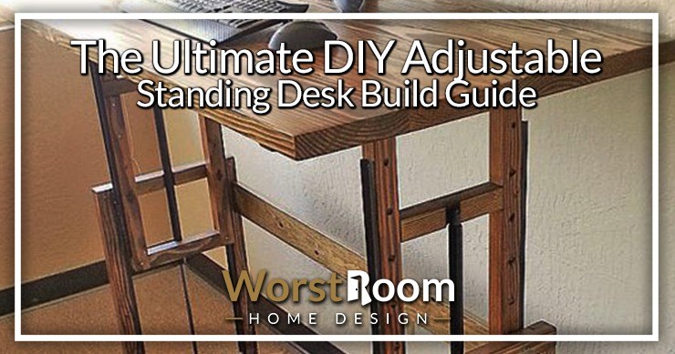 diy adjustable standing desk