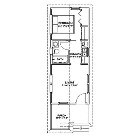 home styles - shotgun house floor plan