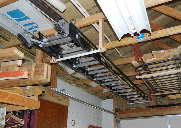 DIY Overhead Garage Storage