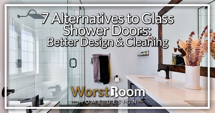 alternatives to glass shower doors