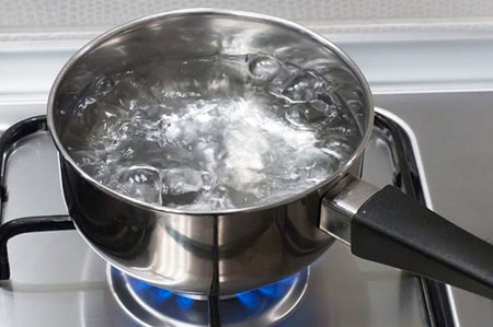 boiling water for DIY tree stump removal