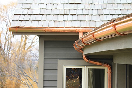 copper gutters