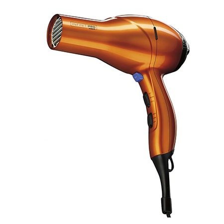 a hair dryer is a perfect clothes wringer alternative to quickly dry a wet piece of clothing