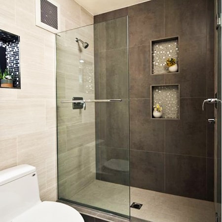 partial shower doors