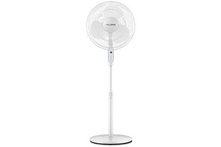 pedestal fans are a perfect ceiling fan alternative that can be positioned anywhere in the room, has speed settings, and can even rotate back and forth