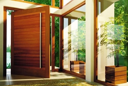 pivot doors are great alternatives to sliding glass doors