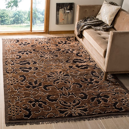 silk rugs and viscose rugs are very sophisticated, expensive, and take extra effort in order to maintain and clean.