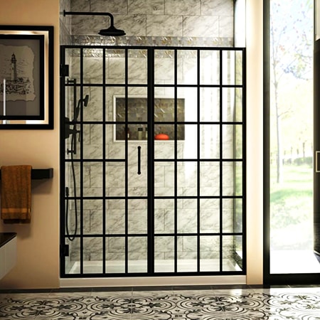 7 Alternatives To Glass Shower Doors, Shower Door Track Curtain