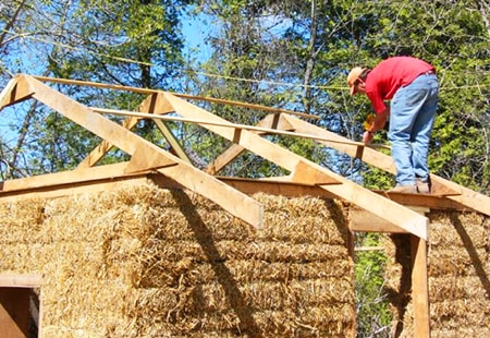 straw bale construction