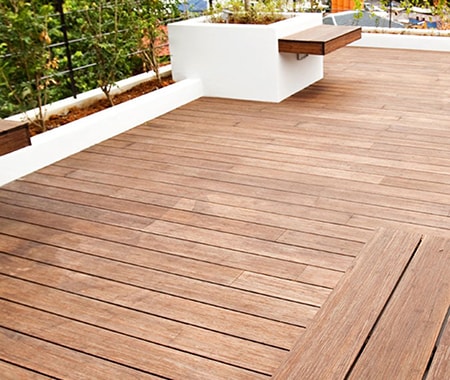 bamboo is a great wood substitute for decking