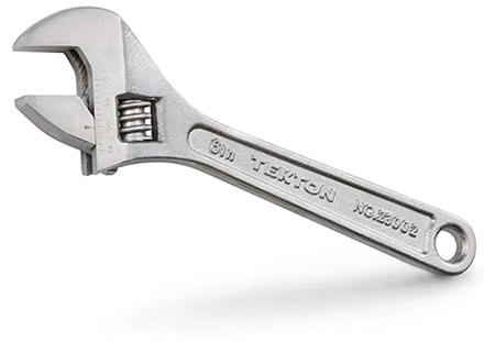 crescent wrenches are possibly the best types of wrenches ever invented due to their ability to be adjusted to any size needed