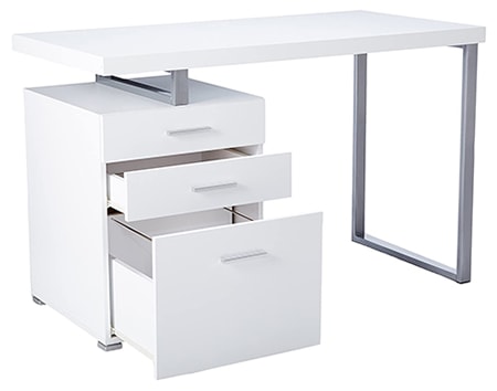 desk with file drawer