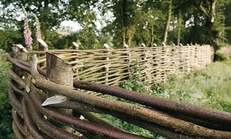 diy wattle fence