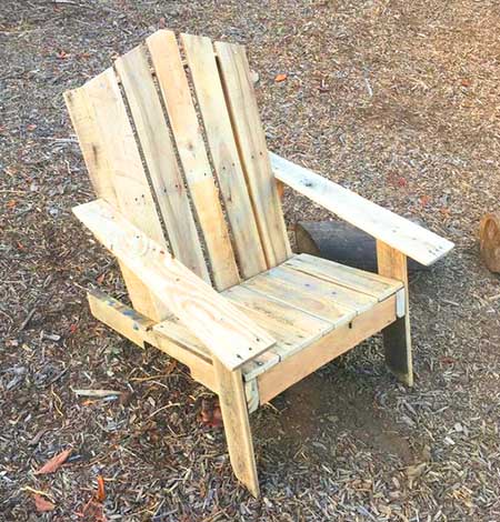how to build a pallet adirondack chair