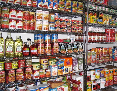 How do preppers store their food