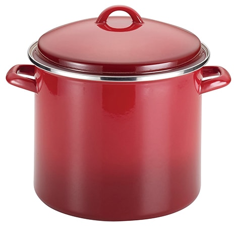 stockpots have a heavy bottom and tight lid, acting as a perfect dutch oven substitute