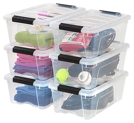 storage containers can hold your files like a cabinet would, but documents that you don't need frequent access to