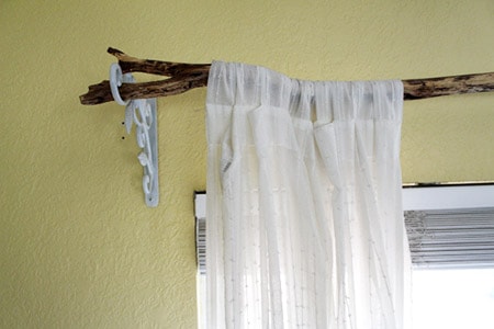 tree branch curtain rods alternatives