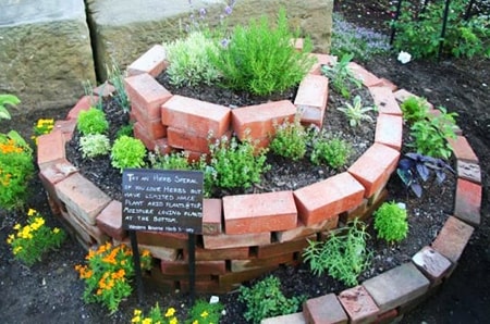 spiral garden plans