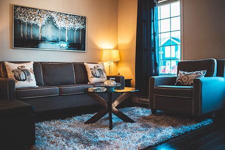 rugs in the living room under our feet make us feel so warm and serene