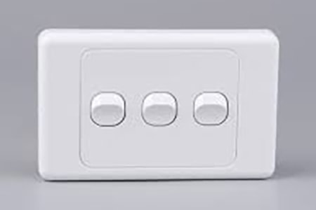 australian rocker light switches will feature three, four, or even six small switches on a single panel