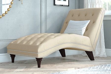 chaise lounge sofa is one of the coolest sofa designs that allows one person to recline a bit and stretch their legs out