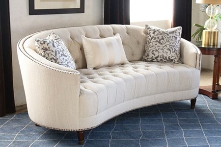 curved back sofa styles are very hip and modern