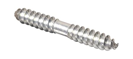 dowel screws have two threaded ends with no screw head