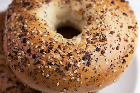 everything bagel are the combination of the bagel types