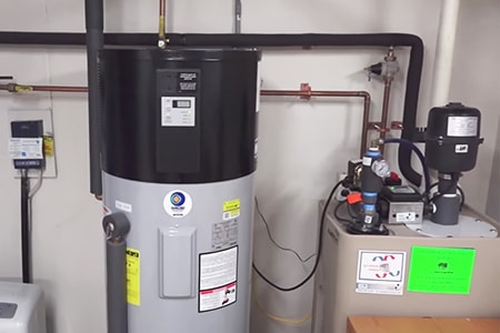 heat pump water heater types