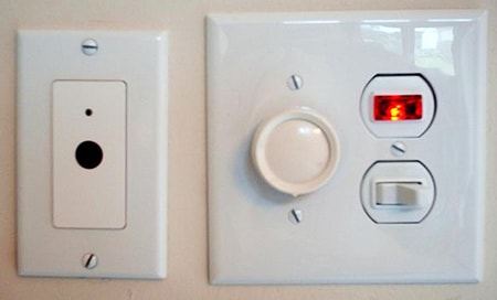 an illuminated light switch are types of light switches that feature small LED bulbs in them to act as a night light