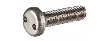 security screws are screw types made to be hard for the common person to tamper with