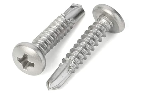 self-tapping screws are convenient because you don't have to drill a pilot hole