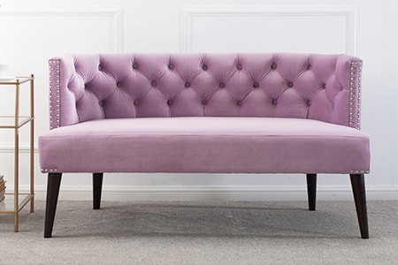 settee couch is elegant and feminine resembling the width of a loveseat
