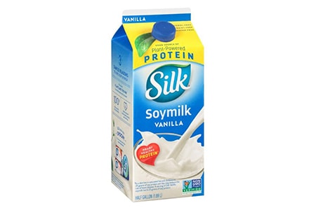 soy milk comes from soybeans and is a favorite among vegans