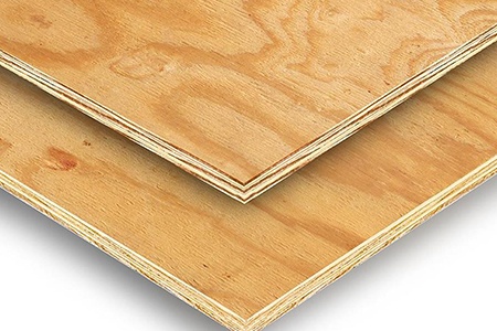 structural plywood is used to add strength to building frames and is then covered with other materials